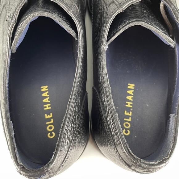 Cole Haan Nelson Plain Ox II Men 8.5M Black Pebbled Leather Plain Toe Dress Shoe main image 6